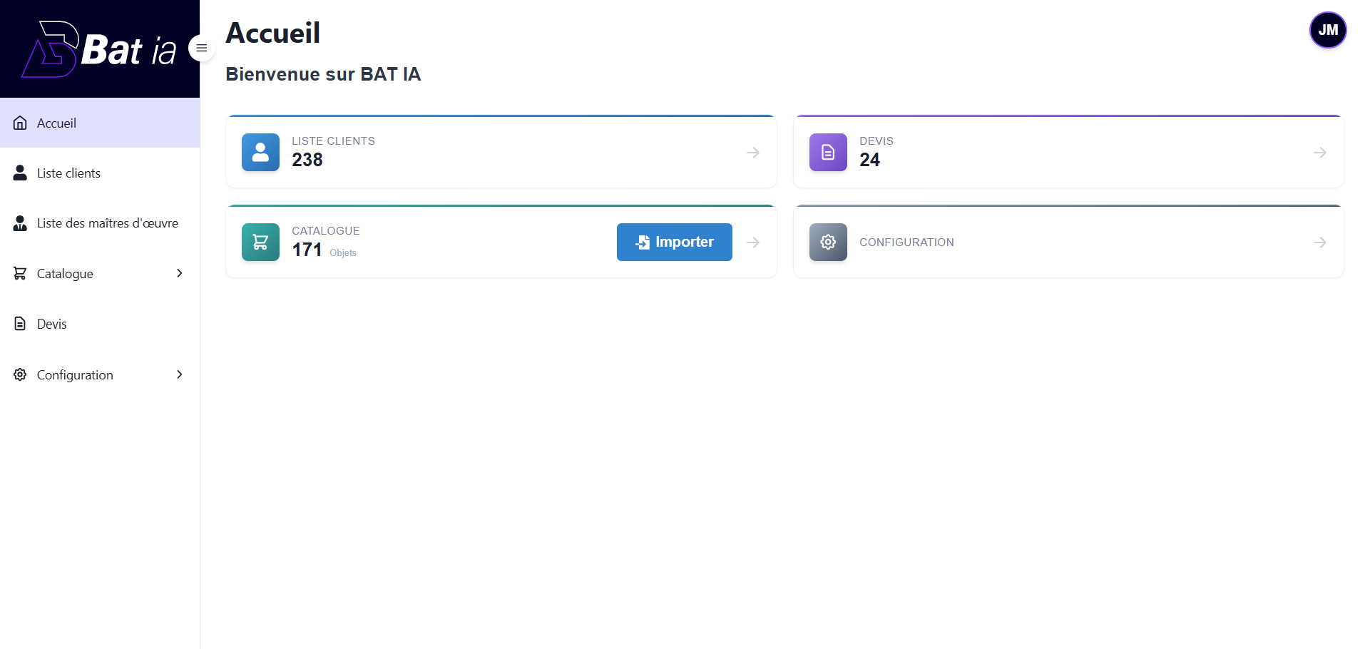 BAT IA - Édition du devis