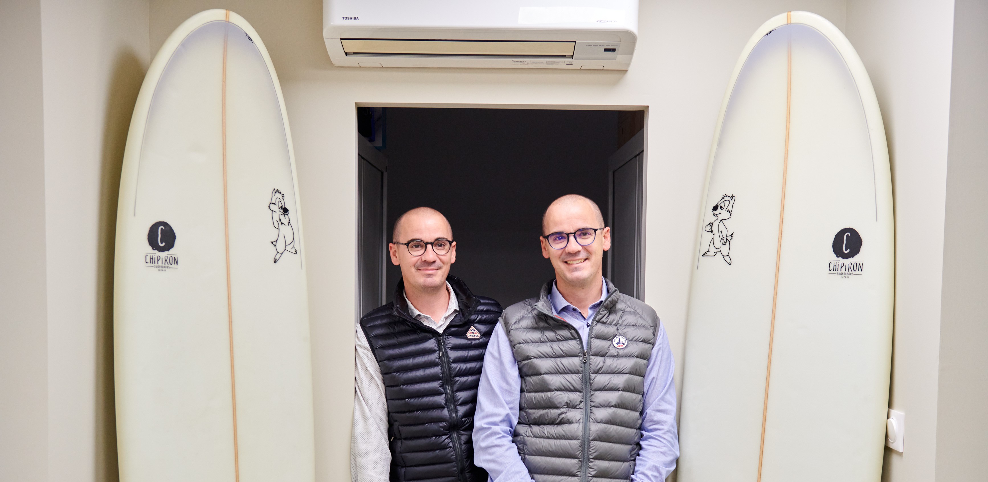 Thomas et Nicolas, co-fondateurs de BAT IA, artisans électriciens depuis 2011